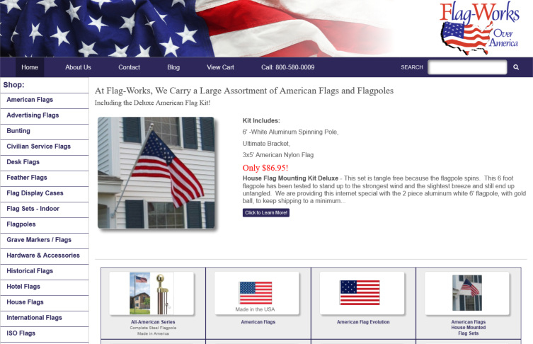 See FLAG-WORKS.com website