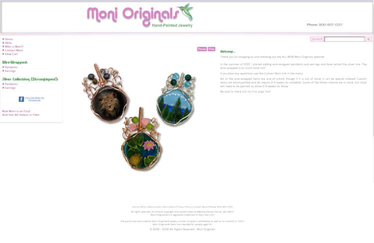 See MONIORIGINALS.com website