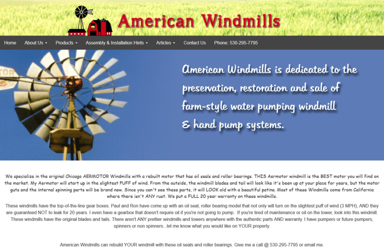 See WINDMILLS.net website